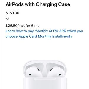 NWT Apple AirPods with Charging Case